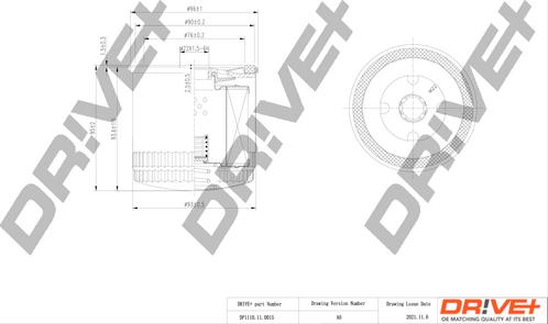 Dr!ve+ DP1110.11.0015 - Масляный фильтр autosila-amz.com