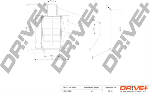 Dr!ve+ DP1110.11.0152 - Масляный фильтр autosila-amz.com