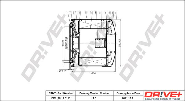 Dr!ve+ DP1110.11.0116 - Масляный фильтр autosila-amz.com