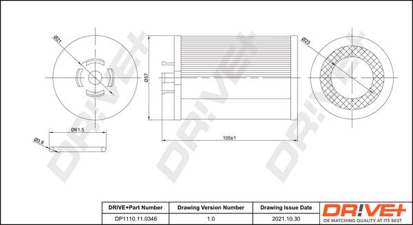 Dr!ve+ DP1110.11.0346 - Масляный фильтр autosila-amz.com