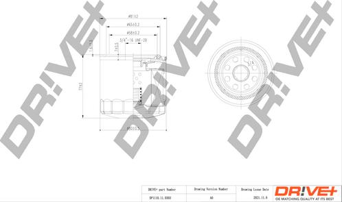 Dr!ve+ DP1110.11.0303 - Масляный фильтр autosila-amz.com