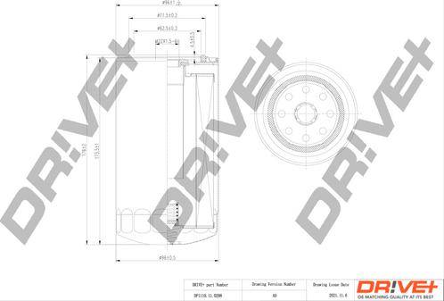 Dr!ve+ DP1110.11.0298 - Масляный фильтр autosila-amz.com