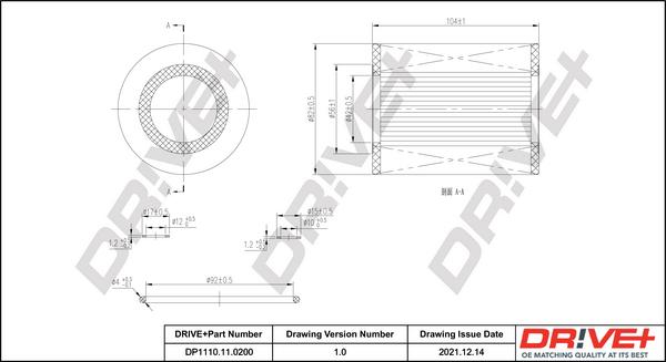 Dr!ve+ DP1110.11.0200 - Масляный фильтр autosila-amz.com