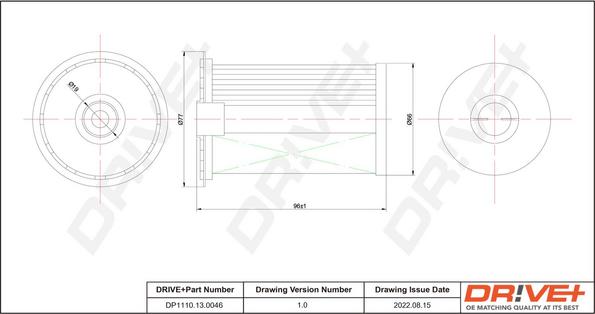 Dr!ve+ DP1110.13.0046 - Топливный фильтр autosila-amz.com