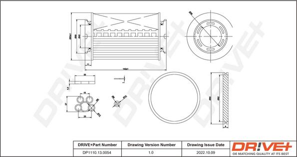 Dr!ve+ DP1110.13.0054 - Топливный фильтр autosila-amz.com