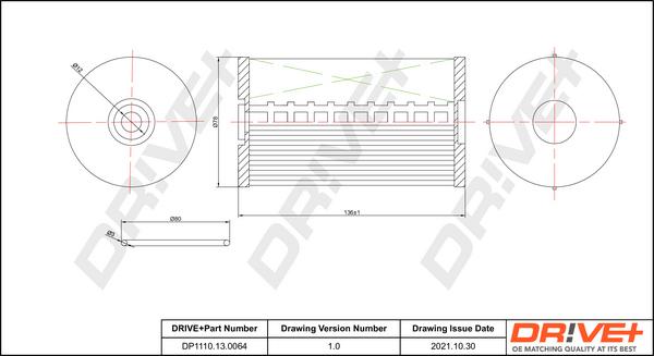 Dr!ve+ DP1110.13.0064 - Топливный фильтр autosila-amz.com