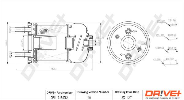 Dr!ve+ DP1110.13.0082 - Топливный фильтр autosila-amz.com