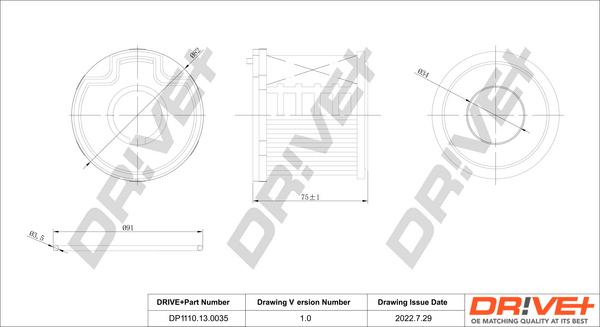 Dr!ve+ DP1110.13.0035 - Топливный фильтр autosila-amz.com