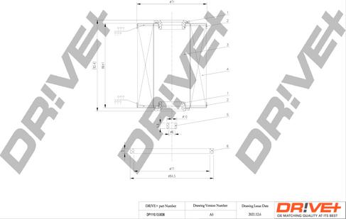 Dr!ve+ DP1110.13.0036 - Топливный фильтр autosila-amz.com