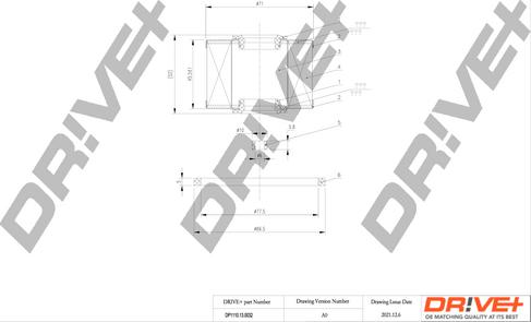 Dr!ve+ DP1110.13.0032 - Топливный фильтр autosila-amz.com