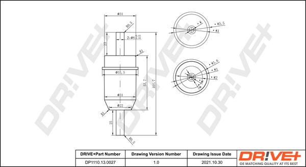 Dr!ve+ DP1110.13.0027 - Топливный фильтр autosila-amz.com