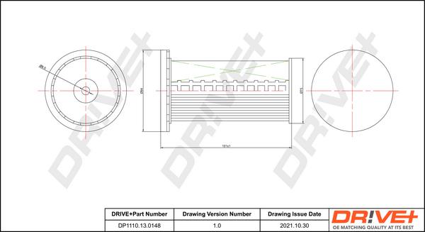 Dr!ve+ DP1110.13.0148 - Топливный фильтр autosila-amz.com