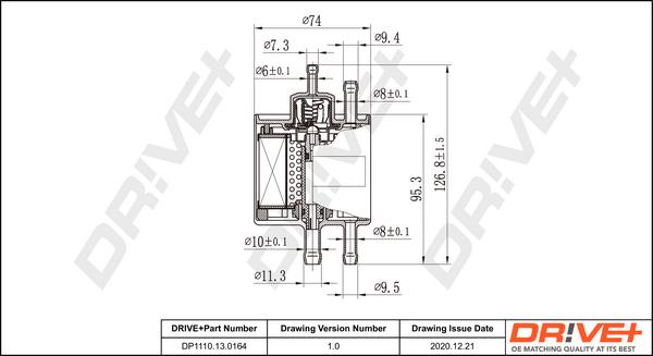 Dr!ve+ DP1110.13.0164 - Топливный фильтр autosila-amz.com