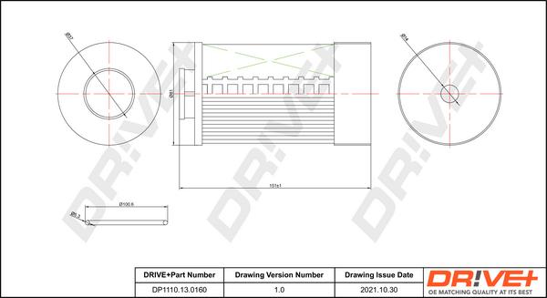 Dr!ve+ DP1110.13.0160 - Топливный фильтр autosila-amz.com