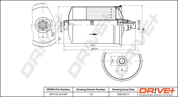 Dr!ve+ DP1110.13.0187 - Топливный фильтр autosila-amz.com