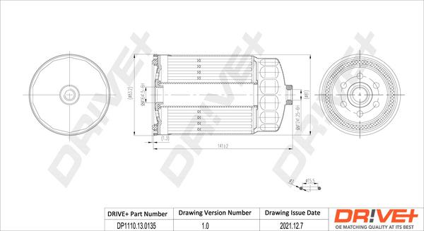 Dr!ve+ DP1110.13.0135 - Топливный фильтр autosila-amz.com