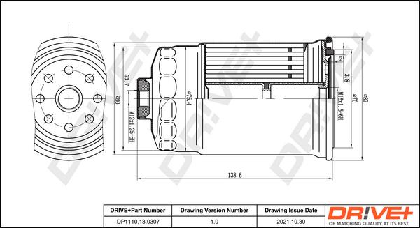 Dr!ve+ DP1110.13.0307 - Топливный фильтр autosila-amz.com