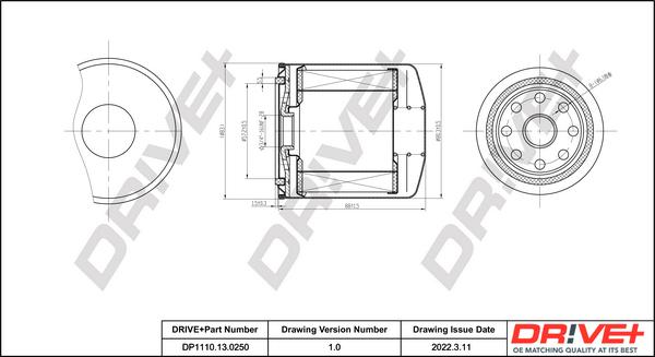 Dr!ve+ DP1110.13.0250 - Топливный фильтр autosila-amz.com