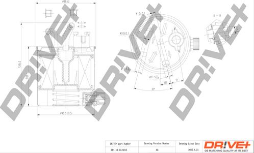 Dr!ve+ DP1110.13.0215 - Топливный фильтр autosila-amz.com