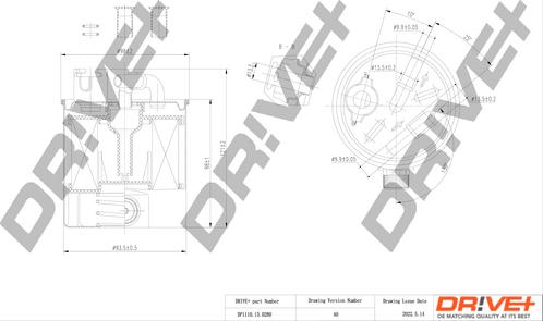 Dr!ve+ DP1110.13.0280 - Топливный фильтр autosila-amz.com