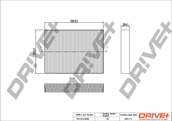 Dr!ve+ DP1110.12.0092 - Фильтр воздуха в салоне autosila-amz.com