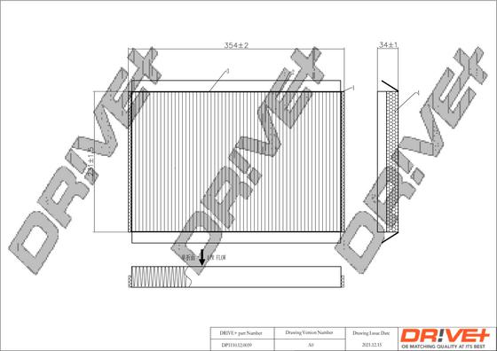 Dr!ve+ DP1110.12.0059 - Фильтр воздуха в салоне autosila-amz.com