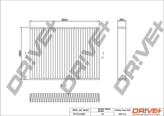 Dr!ve+ DP1110.12.0082 - Фильтр воздуха в салоне autosila-amz.com