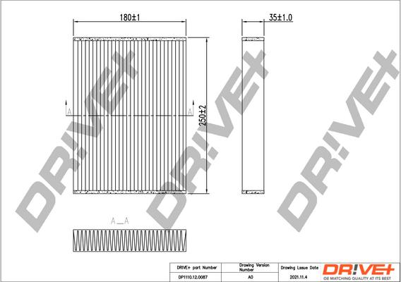 Dr!ve+ DP1110.12.0087 - Фильтр воздуха в салоне autosila-amz.com