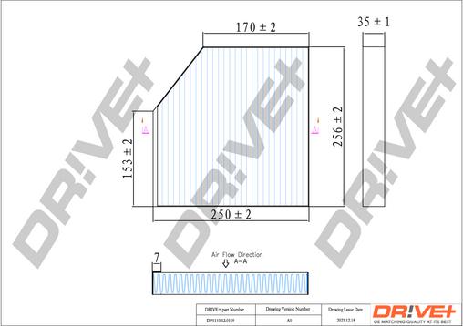 Dr!ve+ DP1110.12.0169 - Фильтр воздуха в салоне autosila-amz.com