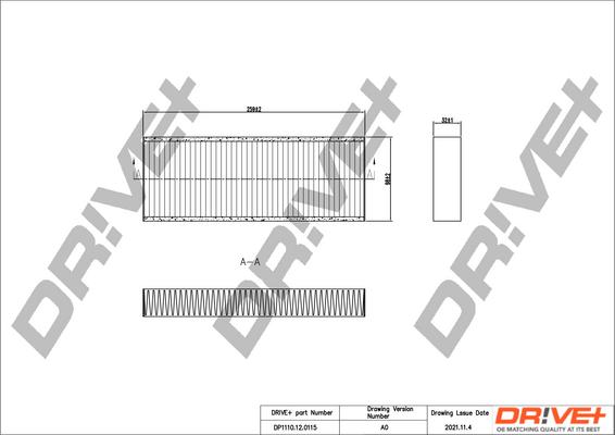 Dr!ve+ DP1110.12.0115 - Фильтр воздуха в салоне autosila-amz.com