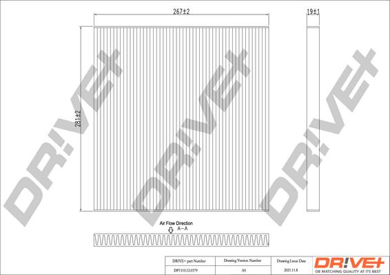 Dr!ve+ DP1110.12.0379 - Фильтр воздуха в салоне autosila-amz.com