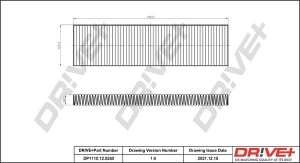 Dr!ve+ DP1110.12.0250 - Фильтр воздуха в салоне autosila-amz.com