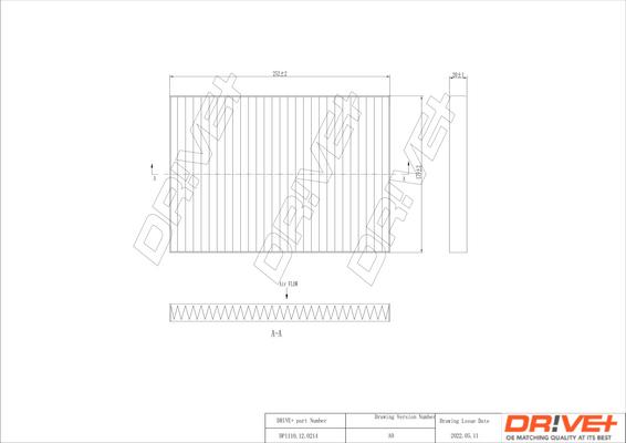 Dr!ve+ DP1110.12.0214 - Фильтр воздуха в салоне autosila-amz.com