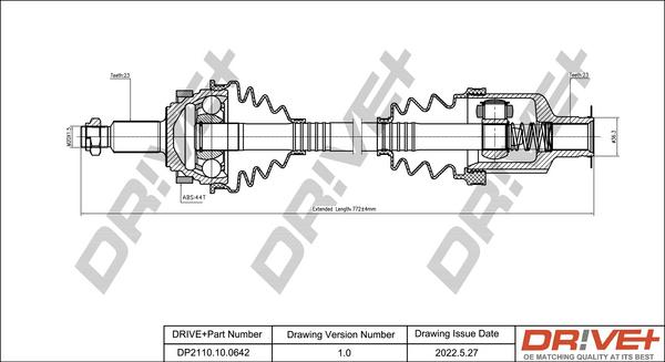 Dr!ve+ DP2110.10.0642 - Приводной вал autosila-amz.com