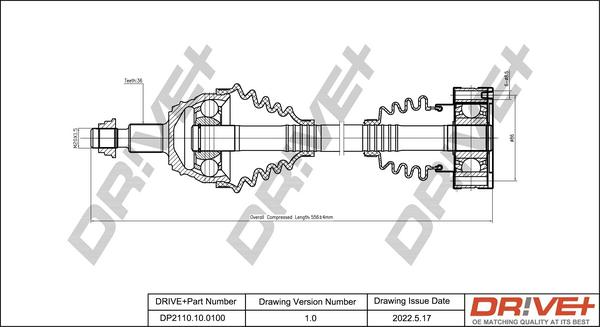 Dr!ve+ DP2110.10.0100 - Приводной вал autosila-amz.com