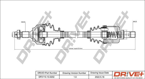 Dr!ve+ DP2110.10.0202 - Приводной вал autosila-amz.com