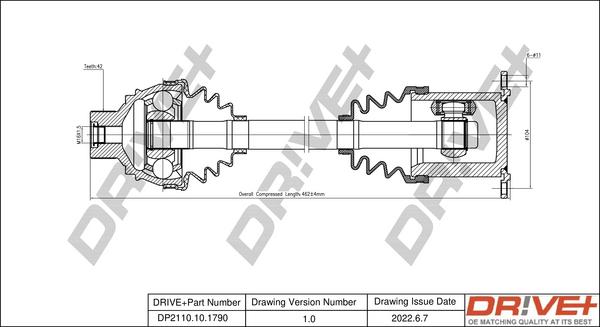 Dr!ve+ DP2110.10.1790 - Приводной вал autosila-amz.com