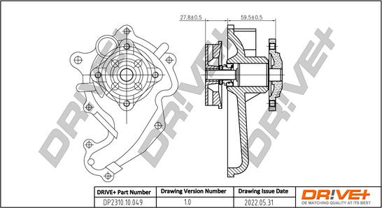 Dr!ve+ DP2310.10.049 - Водяной насос autosila-amz.com