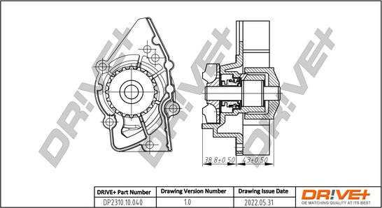 Dr!ve+ DP2310.10.040 - Водяной насос autosila-amz.com