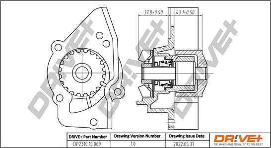 Dr!ve+ DP2310.10.069 - Водяной насос autosila-amz.com