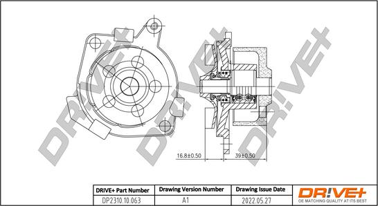 Dr!ve+ DP2310.10.063 - Водяной насос autosila-amz.com