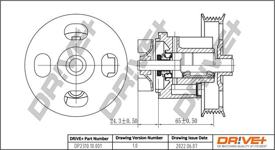 Dr!ve+ DP2310.10.001 - Водяной насос autosila-amz.com