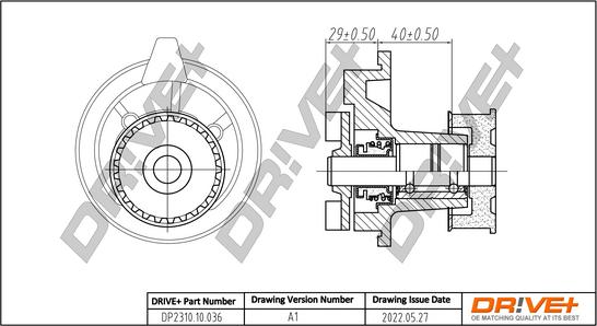 Dr!ve+ DP2310.10.036 - Водяной насос autosila-amz.com