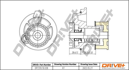 Dr!ve+ DP2310.10.038 - Водяной насос autosila-amz.com