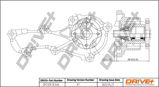 Dr!ve+ DP2310.10.026 - Водяной насос autosila-amz.com