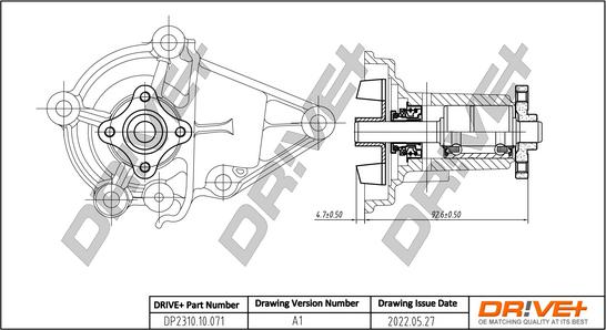 Dr!ve+ DP2310.10.071 - Водяной насос autosila-amz.com