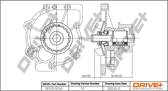 Dr!ve+ DP2310.10.140 - Водяной насос autosila-amz.com