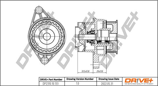 Dr!ve+ DP2310.10.133 - Водяной насос autosila-amz.com