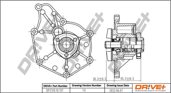 Dr!ve+ DP2310.10.137 - Водяной насос autosila-amz.com