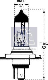 DT Spare Parts 9.78104 - Лампа накаливания 12V 60/55W P43t H4 autosila-amz.com